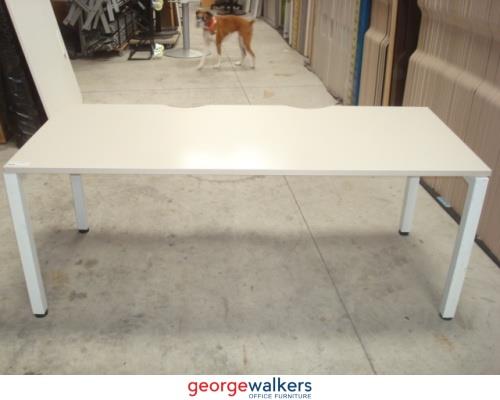 MK94 - Maple Straight Desk - George Walkers Office Furniture Megastore