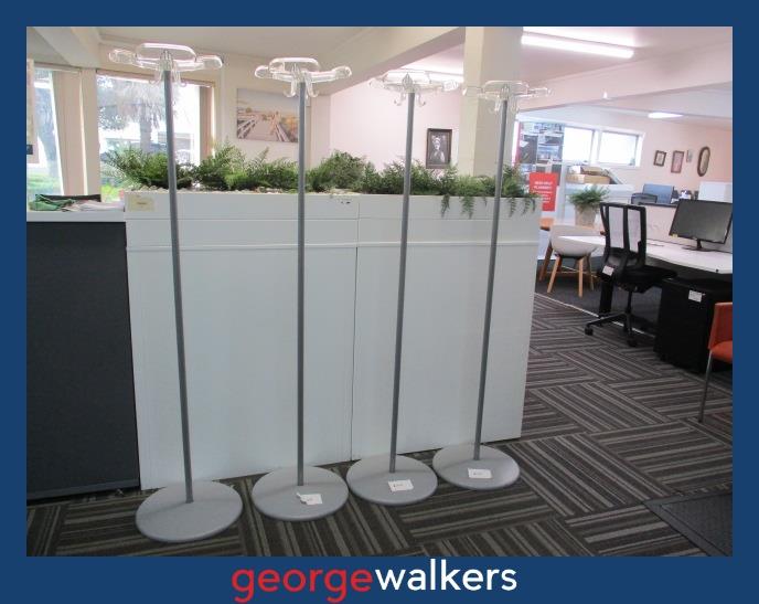 PR5956 Grey Coat Rack - George Walkers Office Furniture Megastore