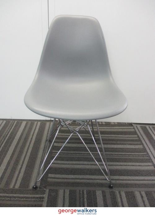 PR5674 - Genuine Grey Herman Miller Eames Side Chair - George Walkers Office Furniture Megastore