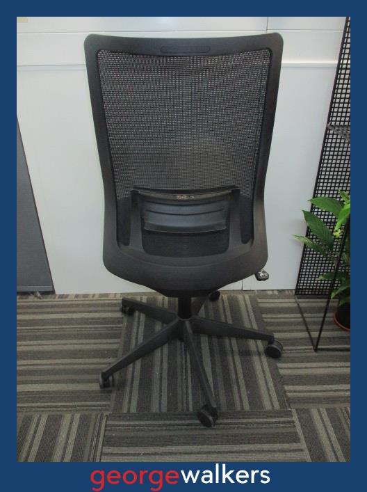 PR6462 Black Okamura Portone Office Chair RRP $1200 - George Walkers Office Furniture Megastore
