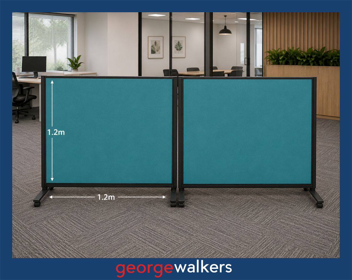 Partition - Mobile Display - 1200 x 1200mm - Green - N80287