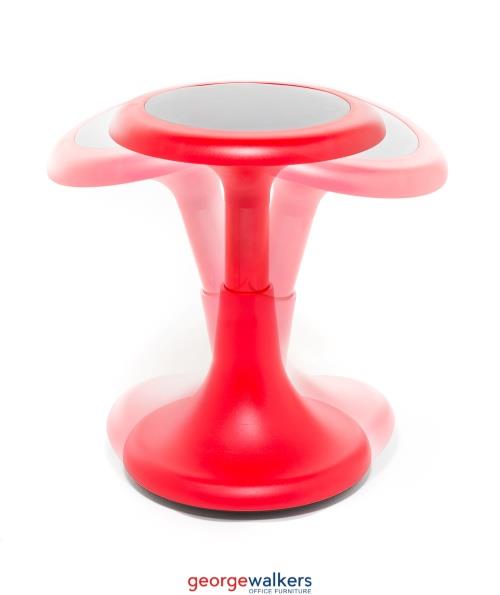 PR5668 - Red KIDS MOMO Wobble Stool - George Walkers Office Furniture Megastore