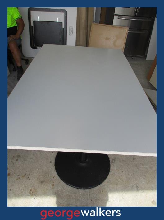 SM19 - White Meeting Table - George Walkers Office Furniture Megastore