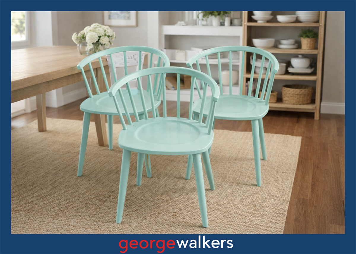 PR5790 Mint Green Billiani Timber Crafted Chair - George Walkers Office Furniture Megastore