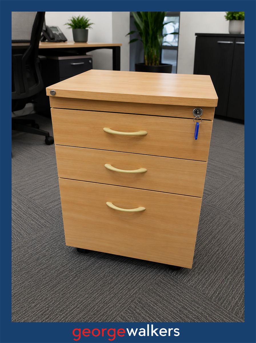 Tawa Melteca 3 Drawer Mobile with Key