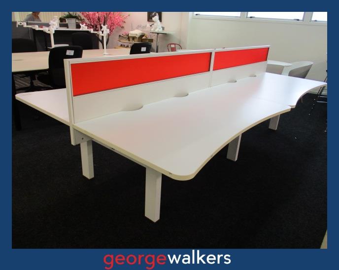 PR5671 - White Podstation - George Walkers Office Furniture Megastore