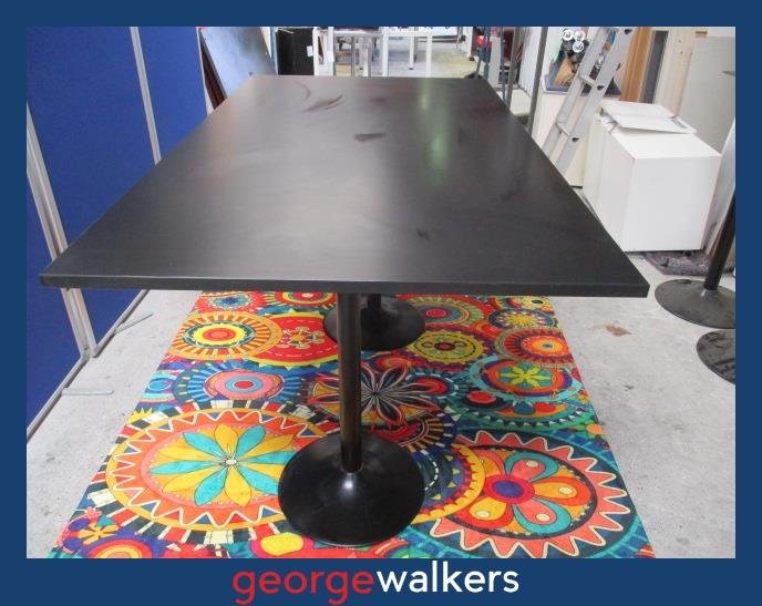 PR6205 Black High Meeting Table - George Walkers Office Furniture Megastore