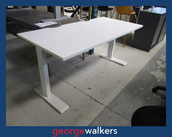 Desk - Commercial - White melteca - 1.6m - PR6993