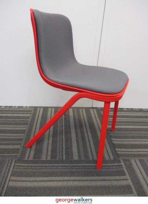 PR5712 - Red/Grey Dragonfly Reception Chair - George Walkers Office Furniture Megastore