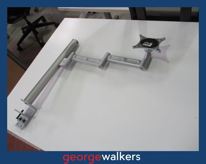 Monitor arm - INTEG - Single screen - Adjustable - Silver - Comparable RRP $150+ - PR7064