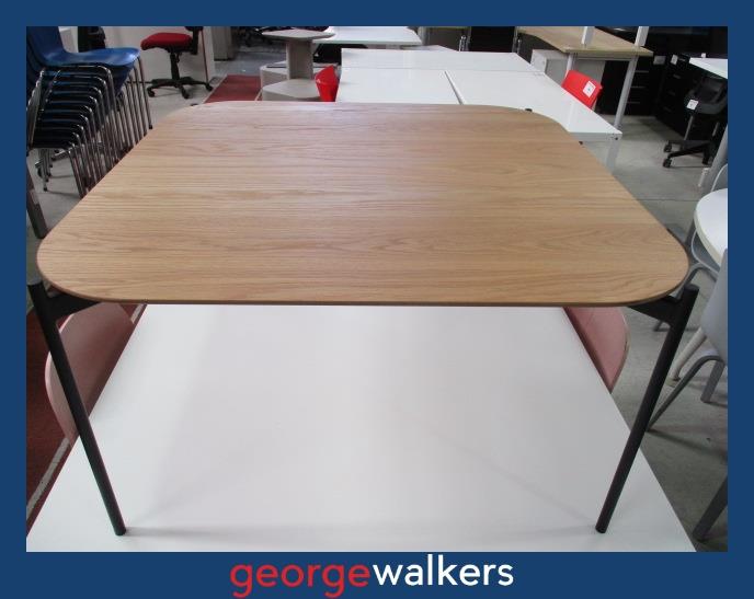 PR108 - NEW Black/Oak Coffee Table - George Walkers Office Furniture Megastore