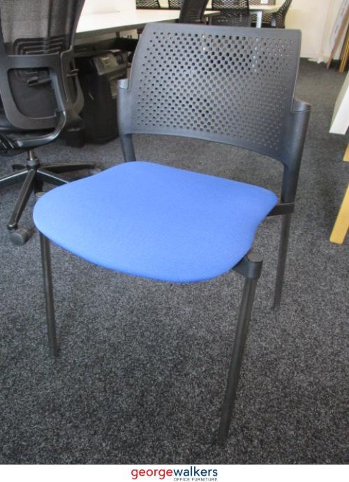 PR5128 - Blue Reception Chair - George Walkers Office Furniture Megastore