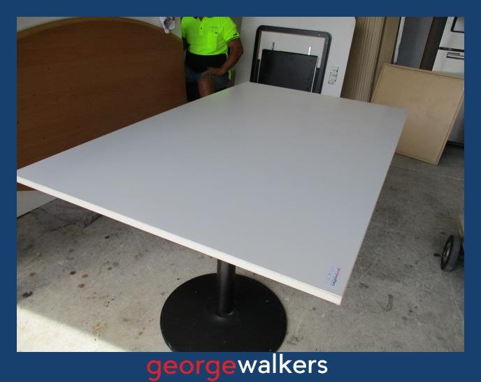 SM19 - White Meeting Table - George Walkers Office Furniture Megastore