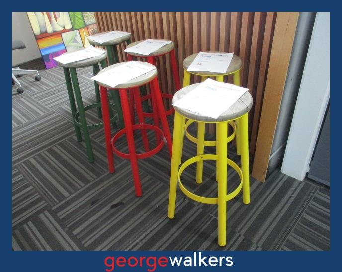 PR6424 Mixed Colour IMO Designer Bar Stools (Set of 6) - George Walkers Office Furniture Megastore