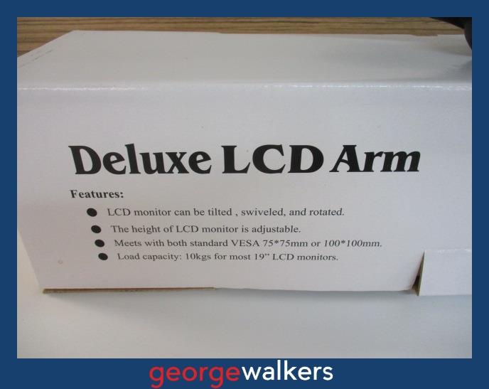 AB017 - Black Single Monitor Arm - George Walkers Office Furniture Megastore