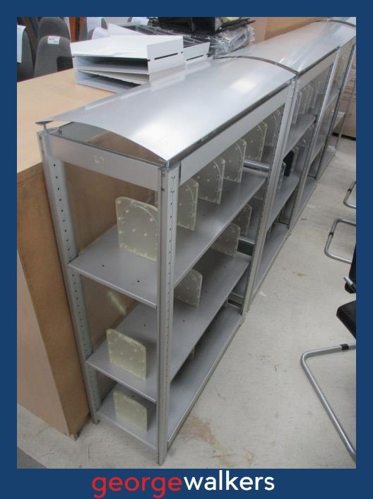PR6504 Metal Shelving / Room Divider - George Walkers Office Furniture Megastore