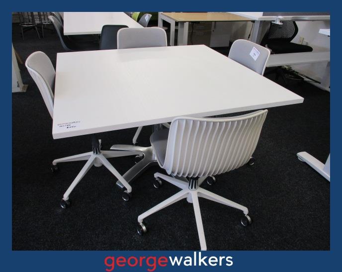 PR5750 - White Meeting Table - George Walkers Office Furniture Megastore