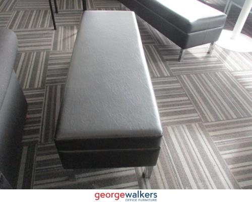 PR5860 Black Ottoman Bench Seat - George Walkers Office Furniture Megastore