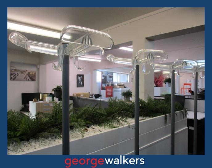 PR5956 Grey Coat Rack - George Walkers Office Furniture Megastore