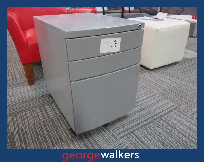 PR3515 Grey 3-Drawer Mobile - George Walkers Office Furniture Megastore
