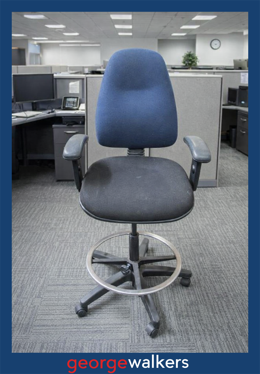 PR6496 Black/Blue Spectrum 2 High Rise Office Chair - George Walkers Office Furniture Megastore