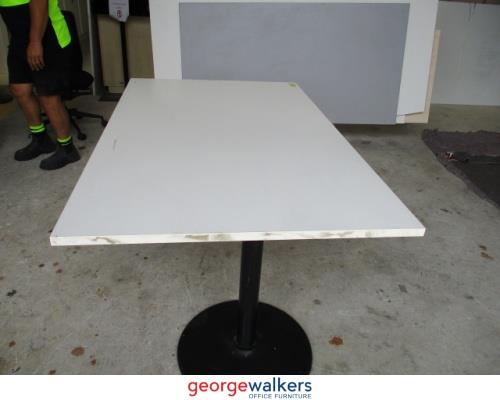 SM7 - White Meeting Table - George Walkers Office Furniture Megastore