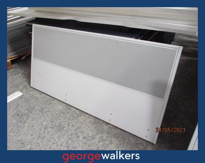 PR1838 - Mix Coloured Desk Mounted Partition - George Walkers Office Furniture Megastore