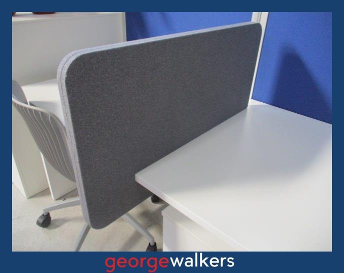 PARTITION – DESK PARTITION – SLIDE-ON – FABRIC – PR6851