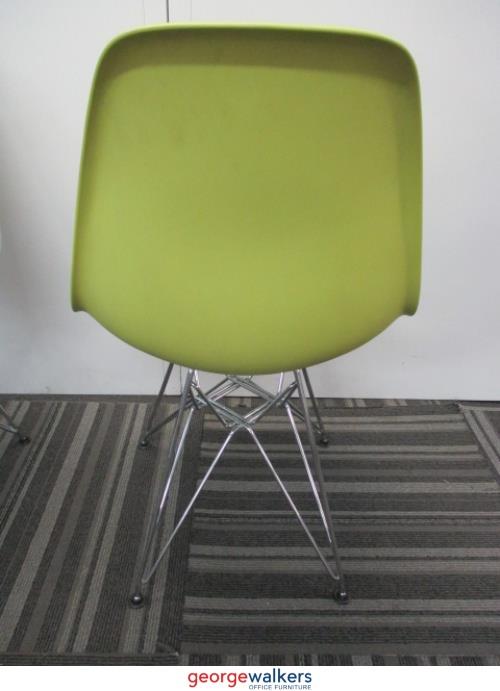 PR5675 - Genuine Green Herman Miller Eames Side Chair - George Walkers Office Furniture Megastore