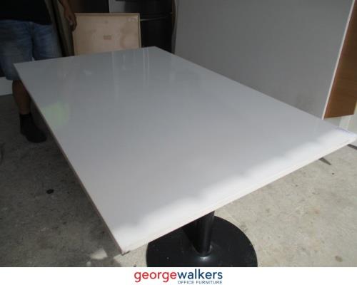 SM16 - White Meeting Table - George Walkers Office Furniture Megastore