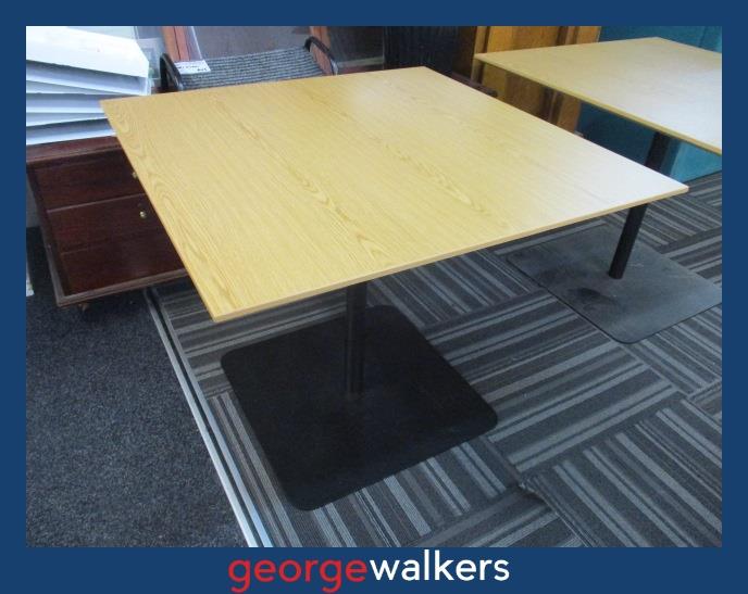 PR6659 Woodgrain Square Meeting Table 900mm - George Walkers Office Furniture Megastore