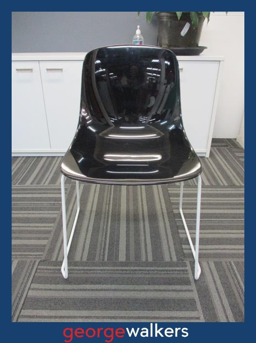 PR3276 - Black Stackable Chair - George Walkers Office Furniture Megastore