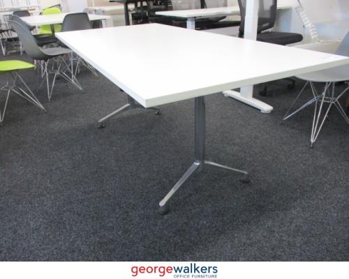 PR5673 - White Meeting Table - George Walkers Office Furniture Megastore