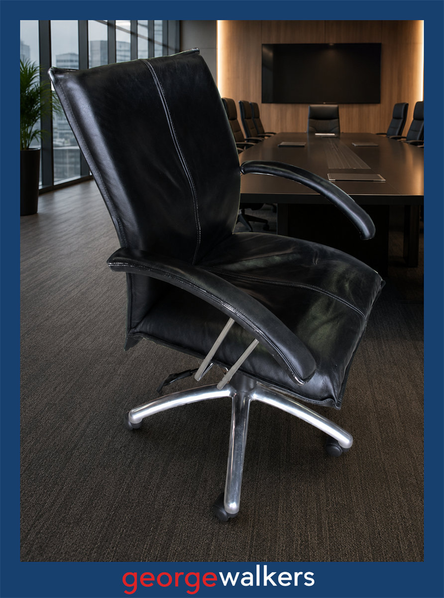 VL61 Leather Meeting Room Chair - George Walkers Office Furniture Megastore