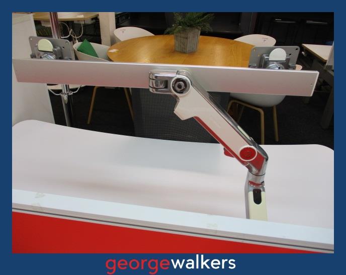 PR5806 Chrome Humanscale Monitor Arms - George Walkers Office Furniture Megastore