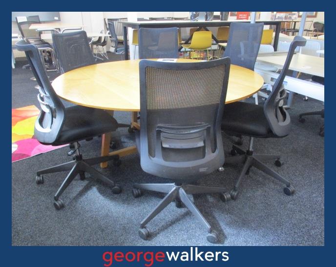 PR6462 Black Okamura Portone Office Chair RRP $1200 - George Walkers Office Furniture Megastore