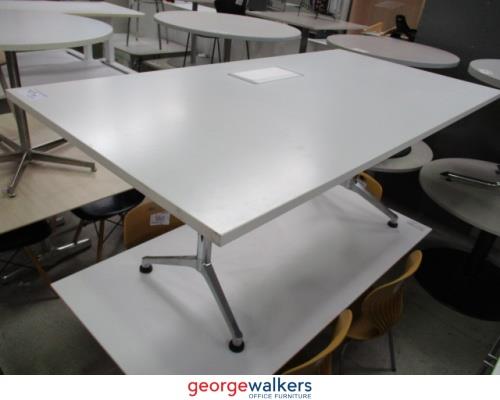 PR5689 - White Meeting Table - George Walkers Office Furniture Megastore