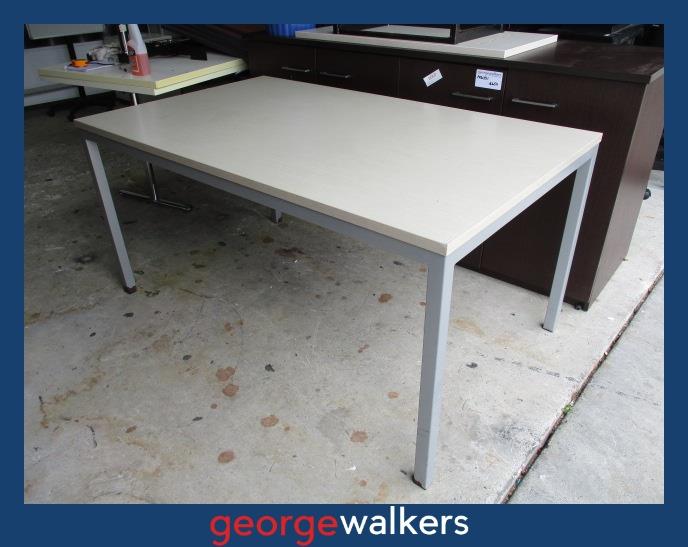 PR6377 Silver Strata Melteca Meeting Table - George Walkers Office Furniture Megastore