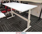 Electric Desk Height Adjustable White 1800mm