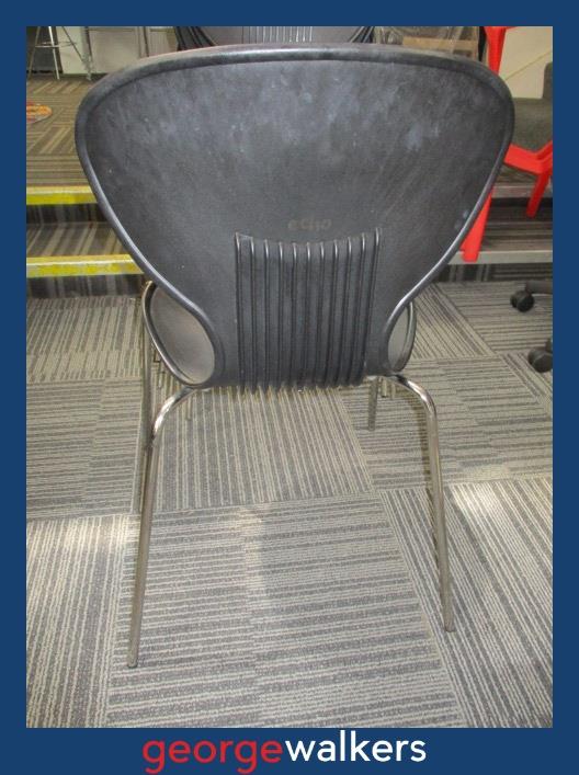 PR6329 Black Echo Cafe Chair - Stackable - George Walkers Office Furniture Megastore