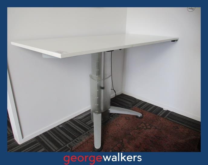 PR6313 White Electric Height Adjustable Desk 1.8M HALLOWEEN SPECIAL - George Walkers Office Furniture Megastore