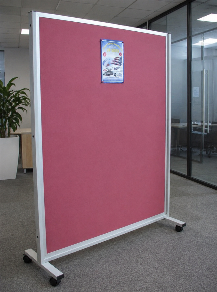 Partition - Mobile Display - 1800 x 900mm - Red - N80324