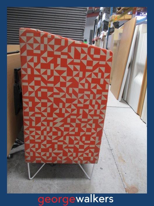 PR5713 - Orange/Grey Booth Seat - George Walkers Office Furniture Megastore