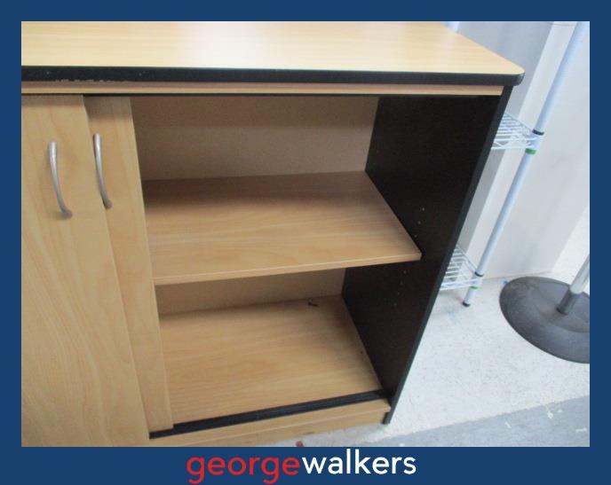 PR6243 Tawa Credenza Storage Cupboard - George Walkers Office Furniture Megastore