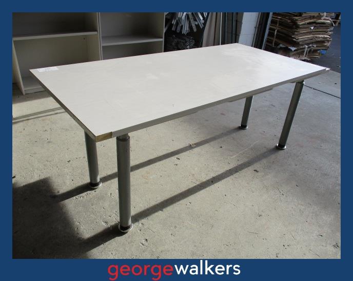 MK52 - Silver Strata Meeting Table - George Walkers Office Furniture Megastore