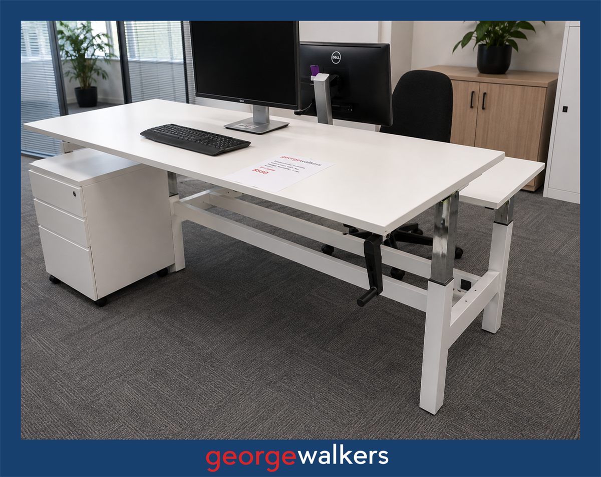 POD WORKSTATION – KNIGHT GROUP AGILE – 2 PERSON – MANUAL HEIGHT ADJUSTABLE – PR6954