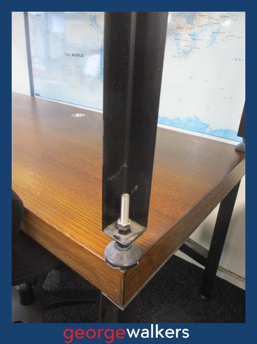 PR6662 Dark Oak Industrial Style Desk 2.2M - George Walkers Office Furniture Megastore