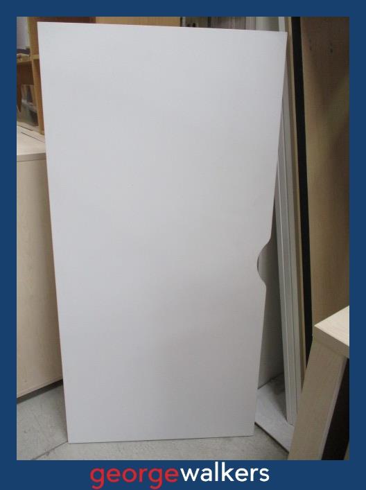 PR3971 - White Straight Desk - George Walkers Office Furniture Megastore