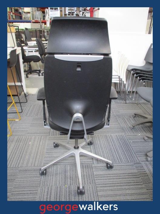 PR6326 Black Sitland Spirit Executive Office Chair - damaged armrest - George Walkers Office Furniture Megastore