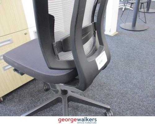 PR5656 - Grey Eden Ergo Synchro Office Chair - George Walkers Office Furniture Megastore